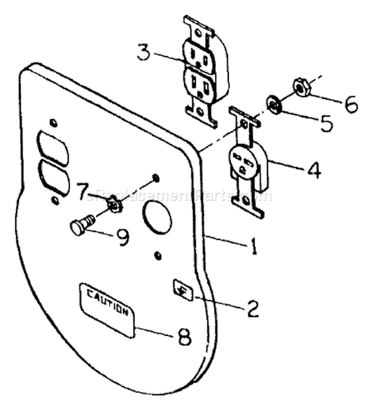 Page C Diagram and Parts List for 8871-1  Briggs and Stratton Generator